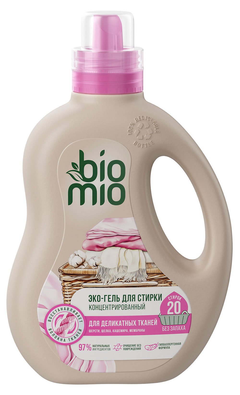 Изображение товара Гель для стирки деликатных тканей BioMio, 900 мл