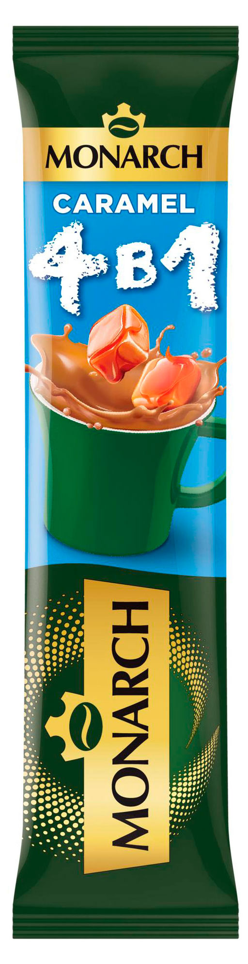 Изображение товара Кофе растворимый MONARCH Caramel 4в1, 13,5 г