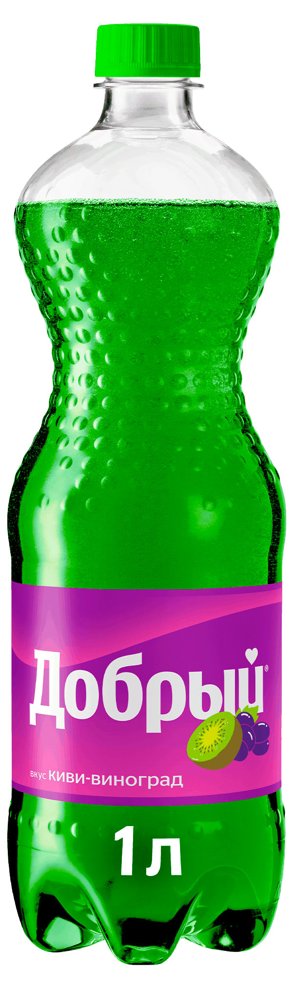 Изображение товара Газированный напиток Добрый Киви-виноград 1 л яркий и освежающий вкус