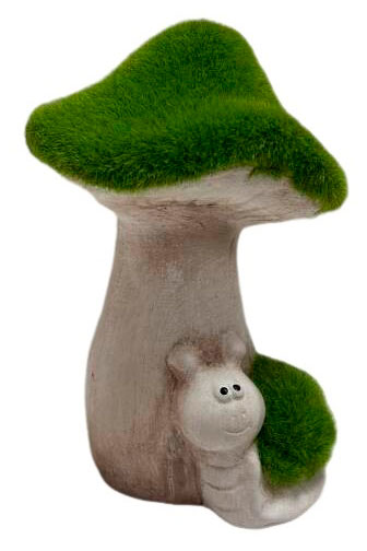 Изображение товара Фигура садовая Гриб и улитка, 11х10х16 см