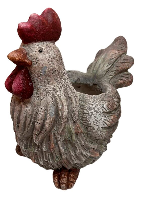 Изображение товара Кашпо НИНГО-БЕЗ НЕТ, Курица, 320x230x310 мм, Магнезия