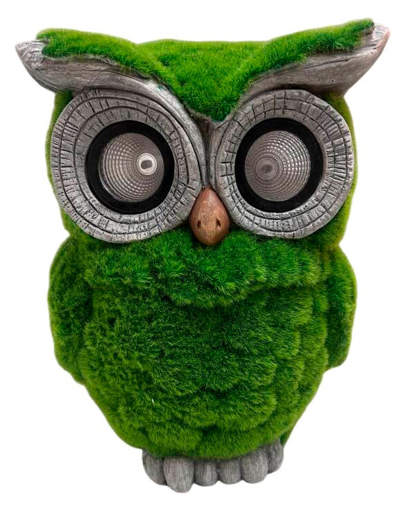 Изображение товара Фигура садовая Сова на солнечной батарее, 22х18х30 см