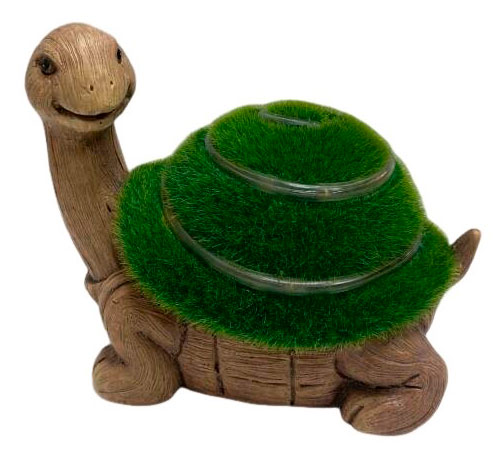 Изображение товара Фигура садовая Черепаха на солнечной батарее, 16х12х13 см