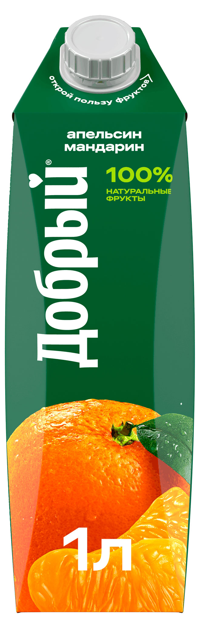 Изображение товара Цитрусовый сокосодержащий напиток Добрый 1 л Апельсин-Мандарин