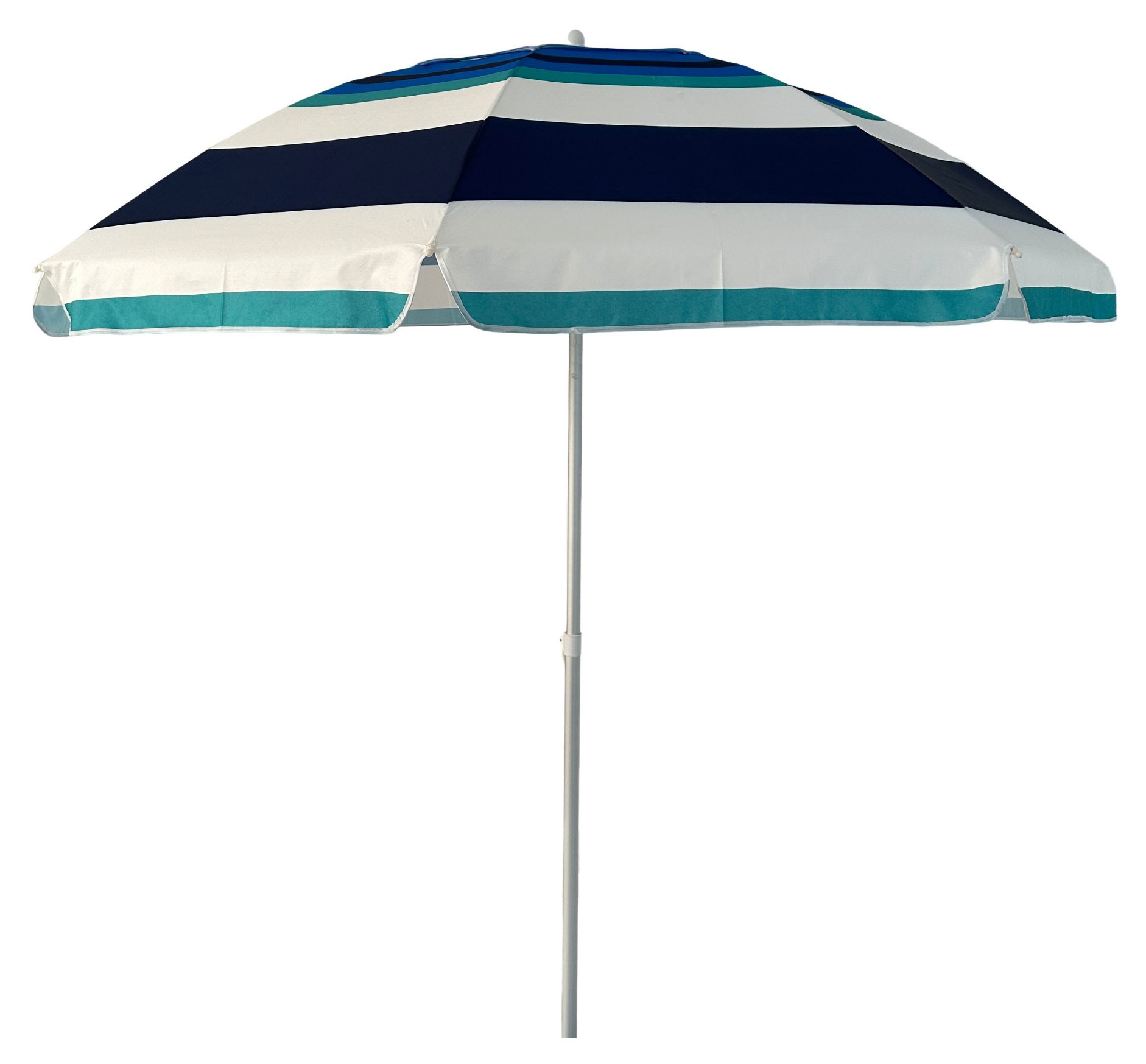 Изображение товара Зонт пляжный NINGBO TOWIN Бело-синий 210 см с регулируемым направлением