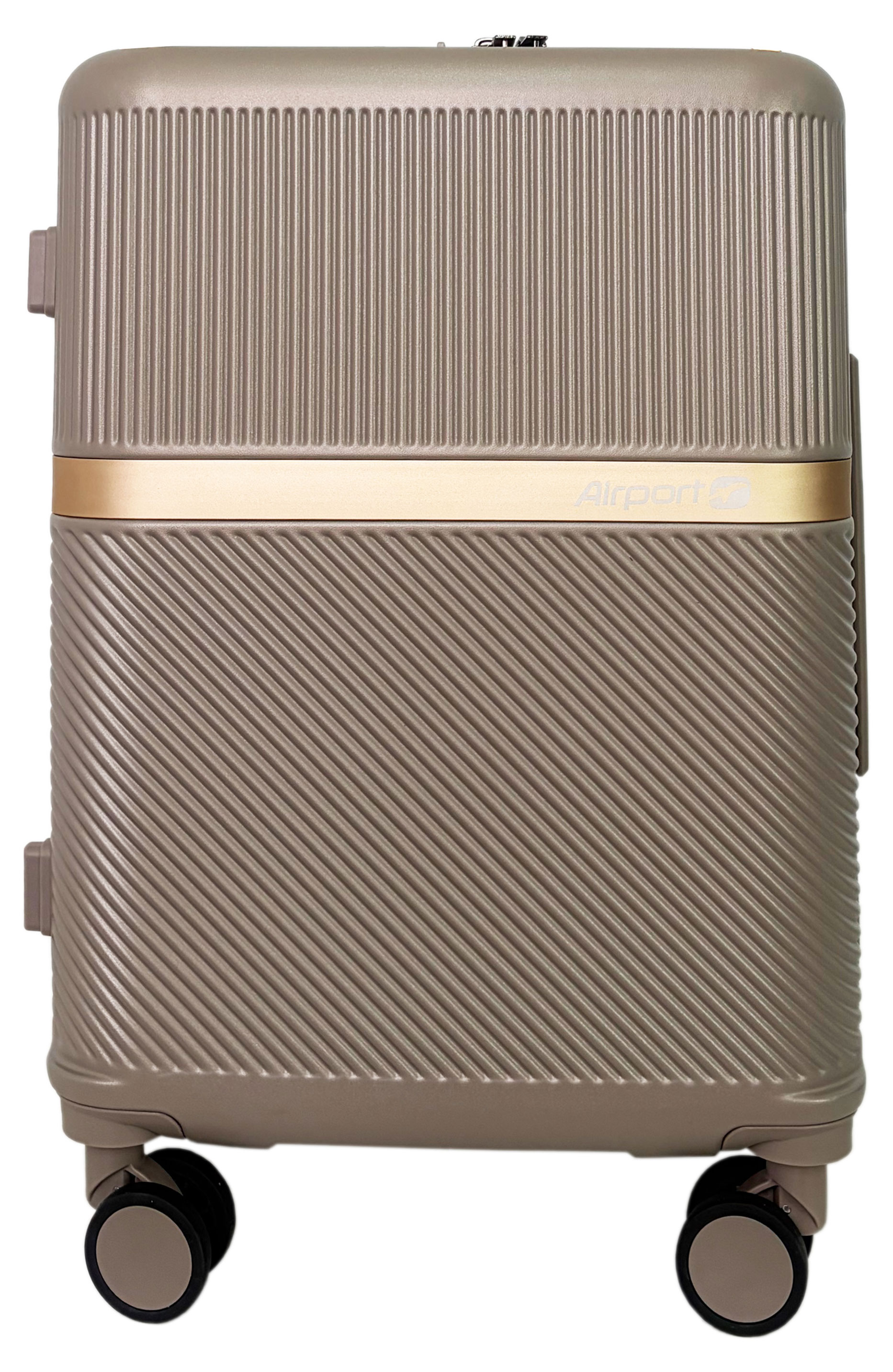 Изображение товара Чемодан жесткий Airport Шампанское 8 колес, р S