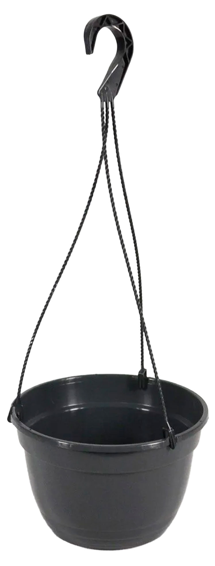 Изображение товара Горшок подвесной Гарден Пласт 7 л графитовый 27 см