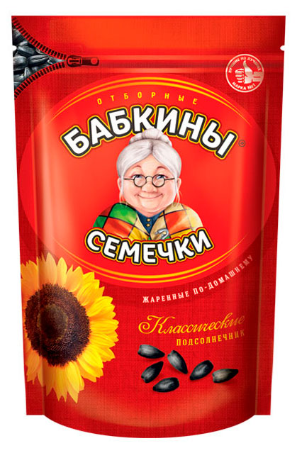 Изображение товара Семечки подсолнечника «Бабкины семечки» Классические обжаренные, 500 г