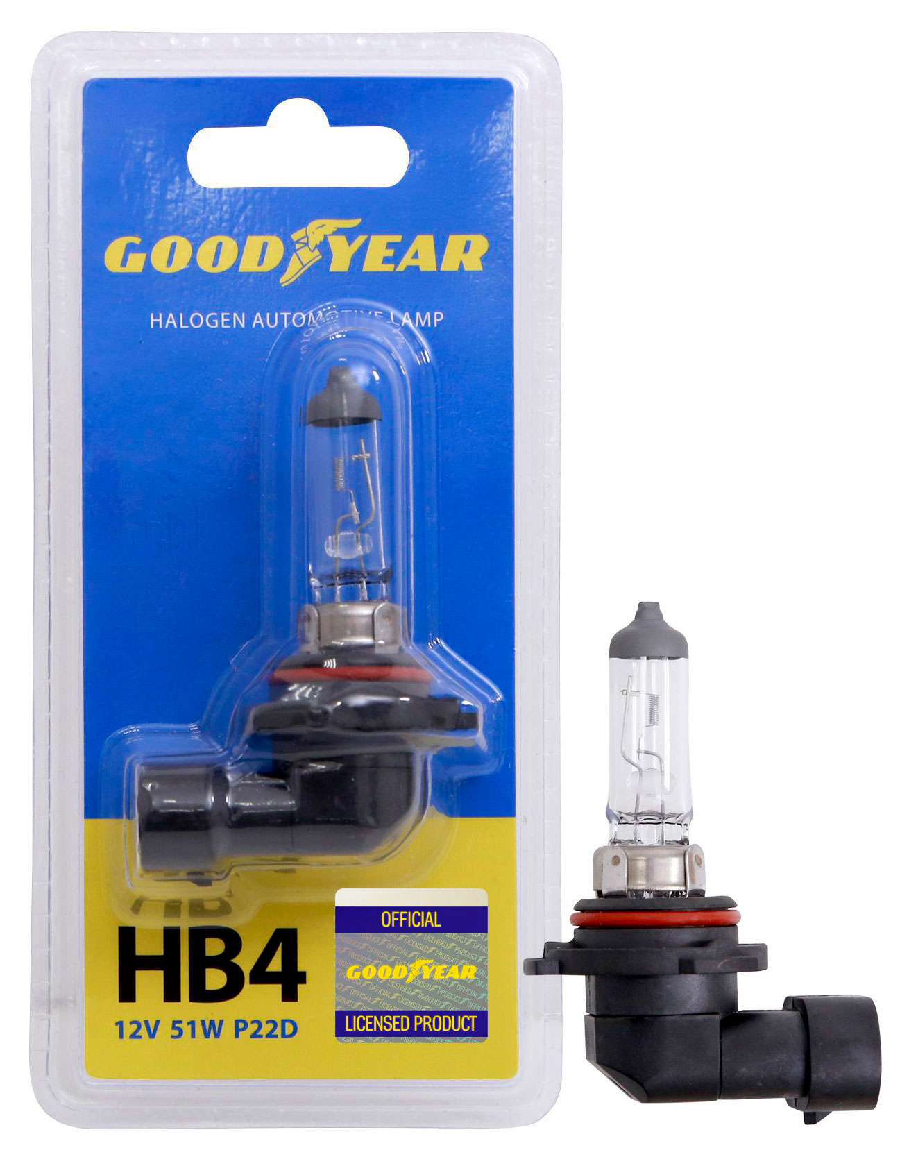 Изображение товара Лампа галогенная автомобильная Goodyear НB4 12V 51W P2