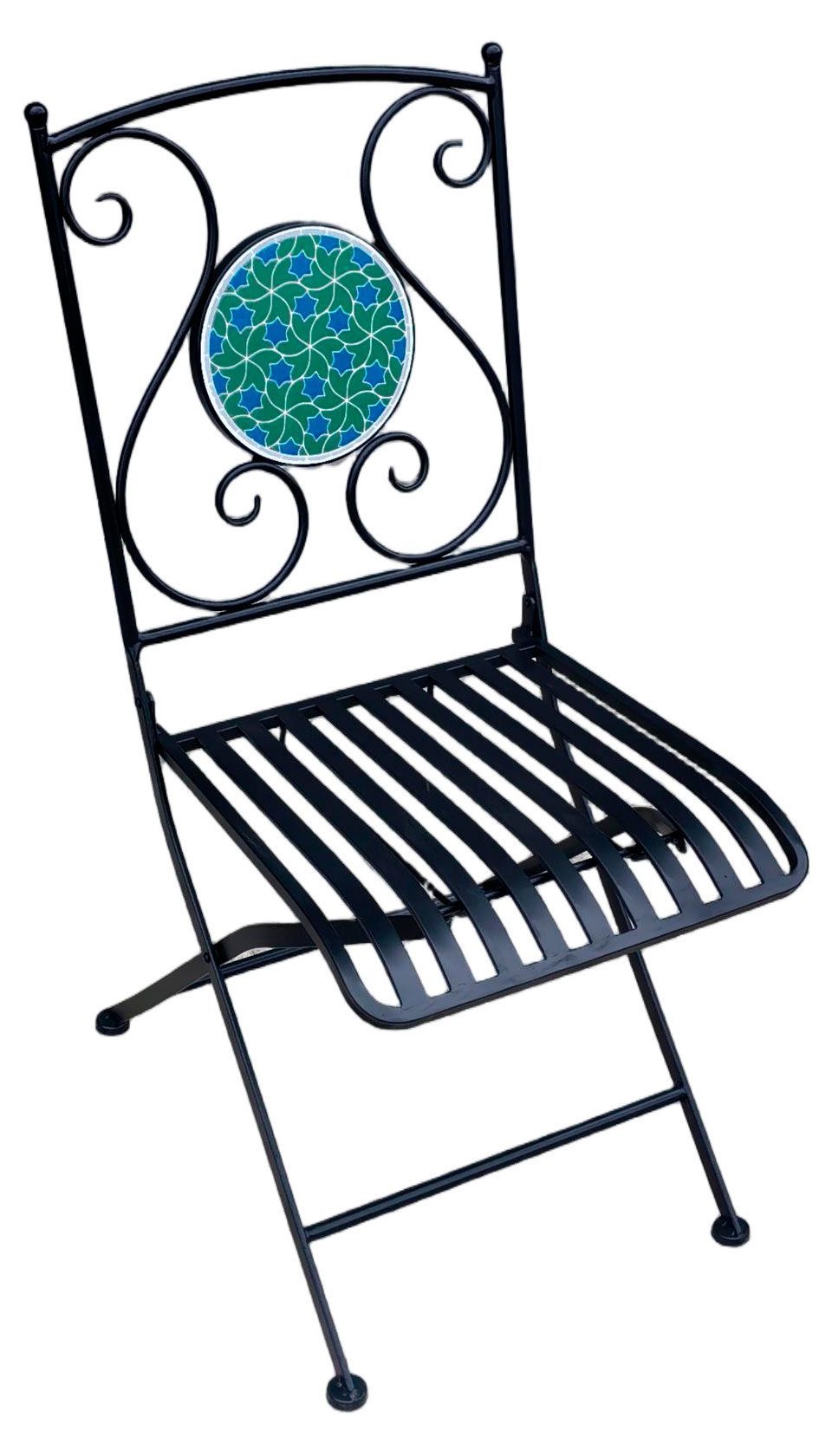 Изображение товара Стул садовый складной мозаичный, 40х45х91 см
