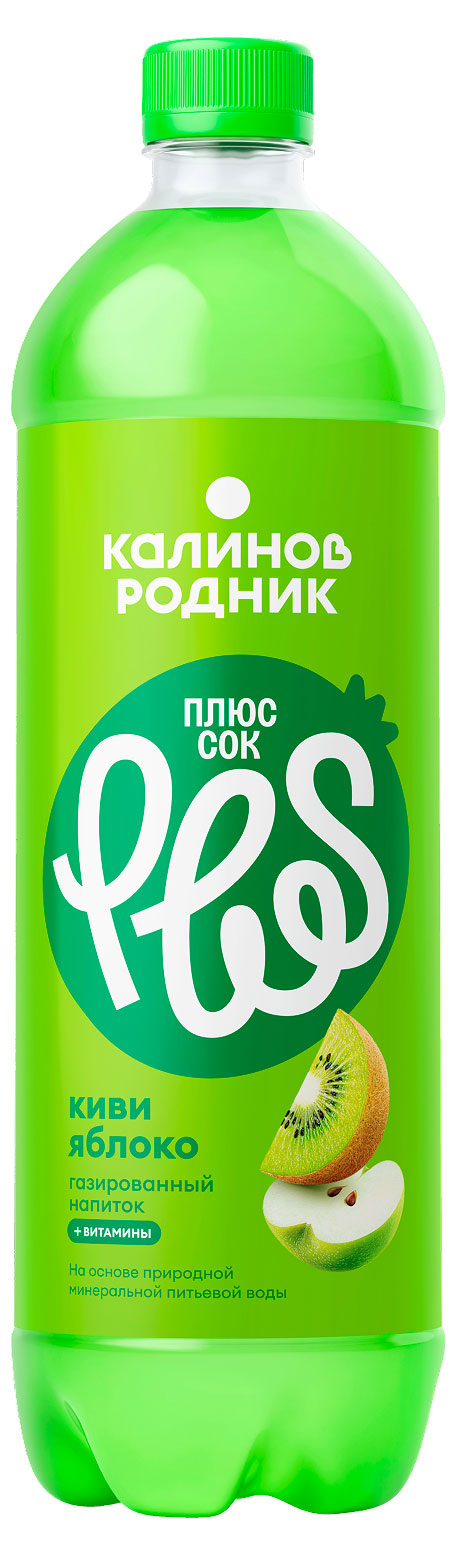

Напиток газированный Калинов Родник Киви Яблоко плюс сок, 1 л