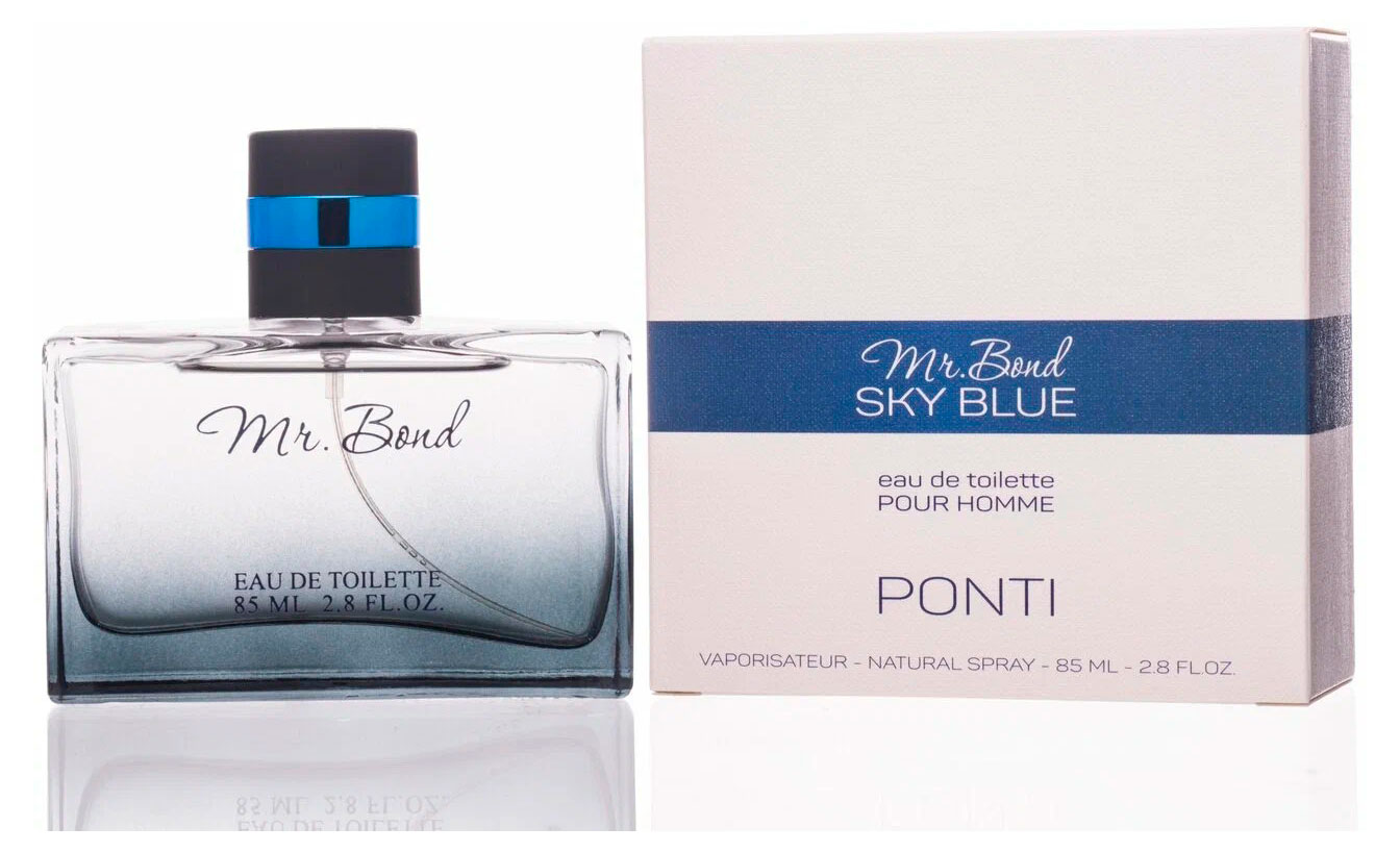Изображение товара Туалетная вода мужская Ponti Parfum Mr. Bond Sky Blue, 85 мл