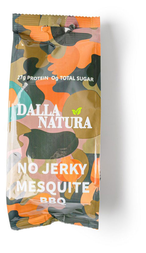 Изображение товара Мясные снеки сыровяленые Барбекю Dalla Natura BBQ No Jerky Mesquite из свинины остро-пряные, 28 г