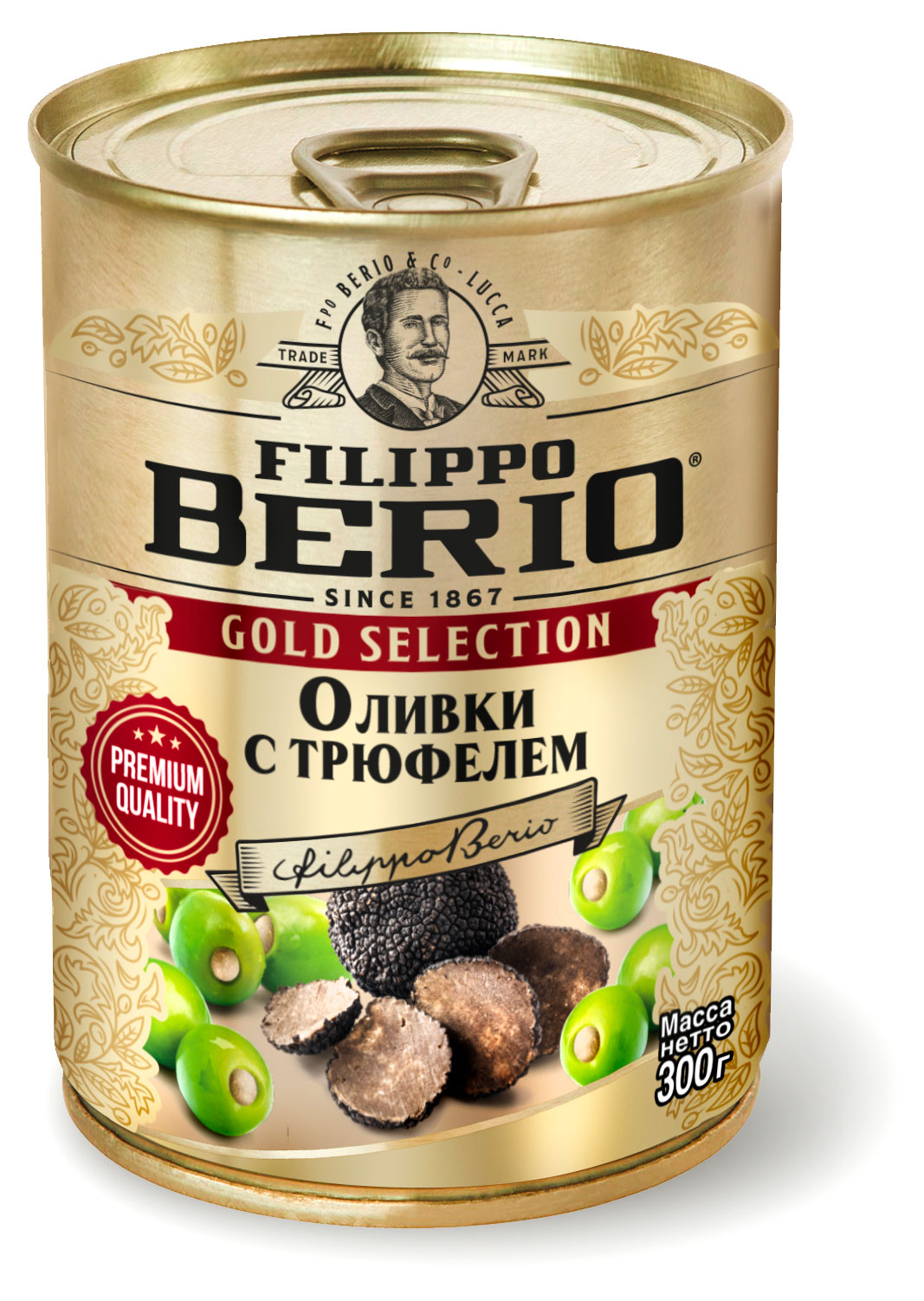 Изображение товара Оливки Filippo Berio фаршированные с трюфелем Испания, 300 г