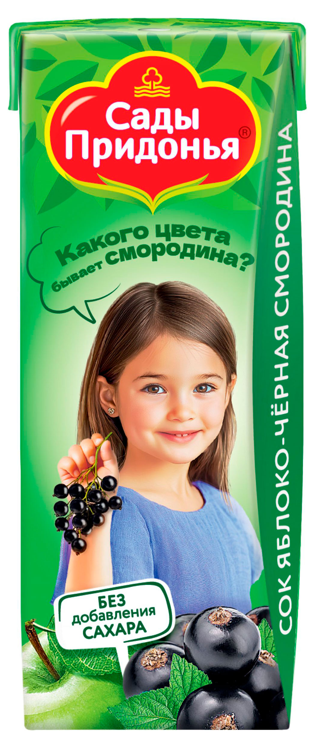 

Сок Сады Придонья яблоко и черная смородина с 5 месяцев, 200 мл