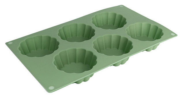 Изображение товара Форма для выпечки мини кексов Actuel 300x175x30 мм силикон пыльная роза