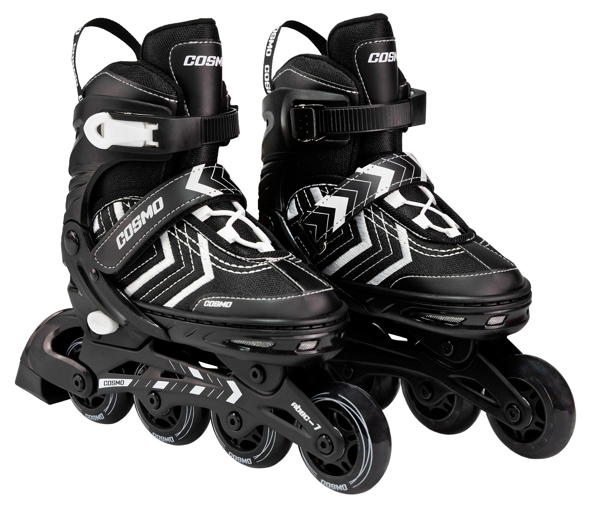 Изображение товара Ролики Cosmoride Freerider черно-белые, р.39-42