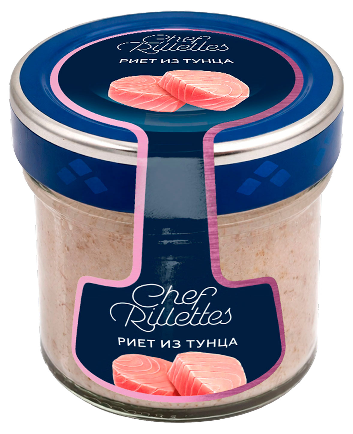 Изображение товара Риет из тунца Путина 100 г в стеклянной банке