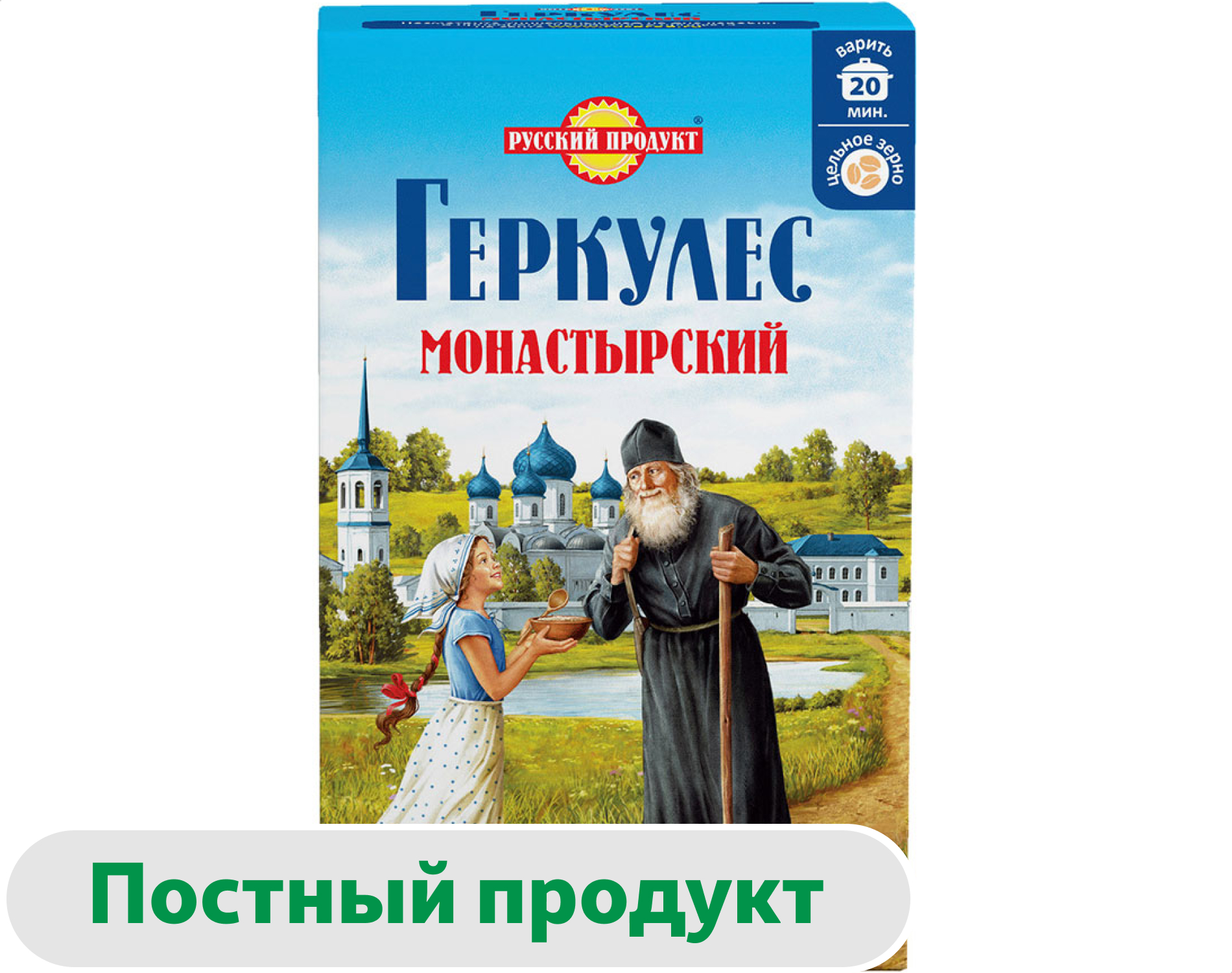 Изображение товара Хлопья овсяные «Геркулес» Монастырский, 500 г