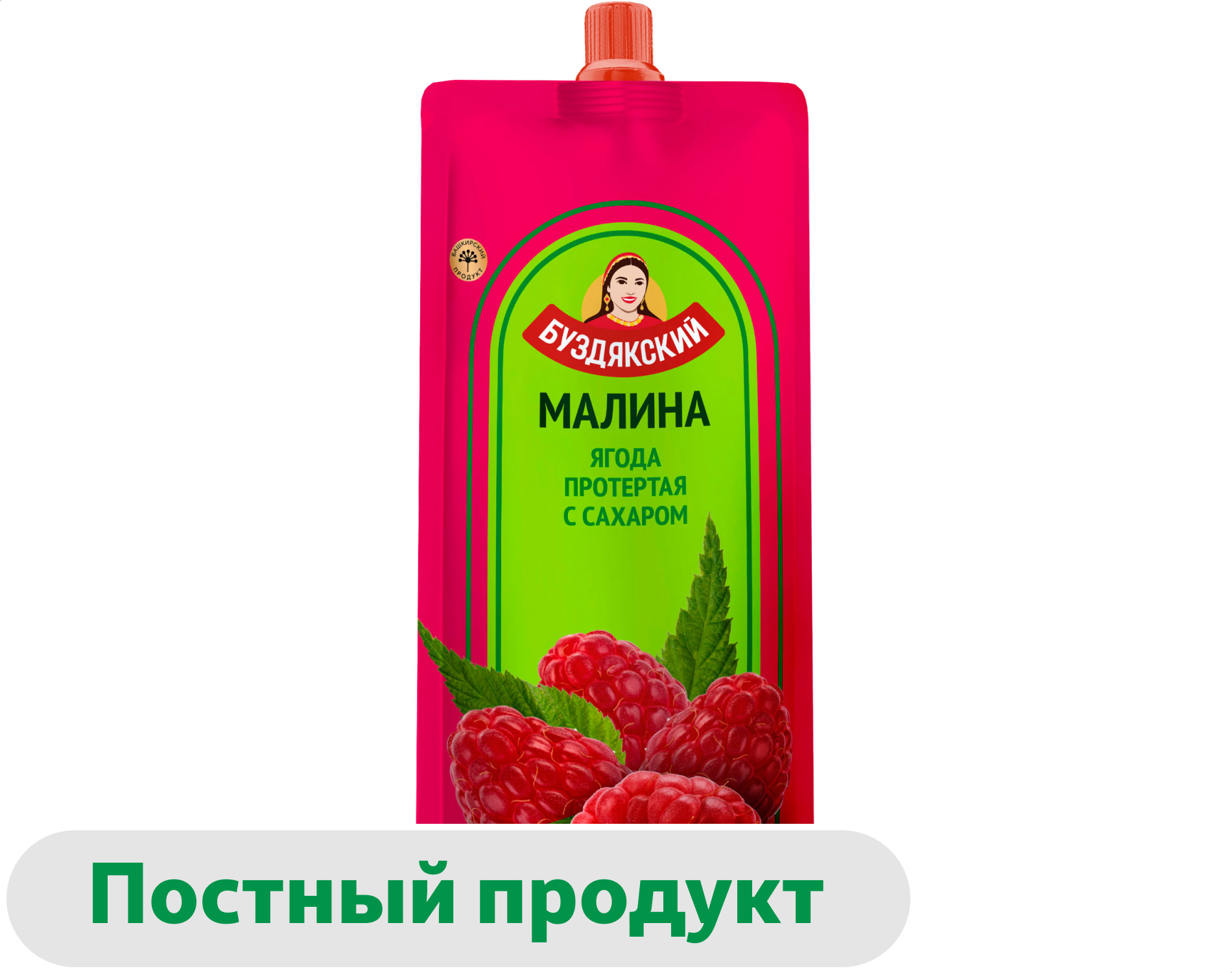 

Малина протертая Буздякский с сахаром, 280 г