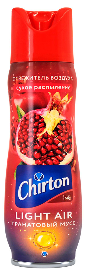 Изображение товара Освежитель воздуха Chirton Light Air Гранатовый мусс 300 мл безопасный и стойкий аромат