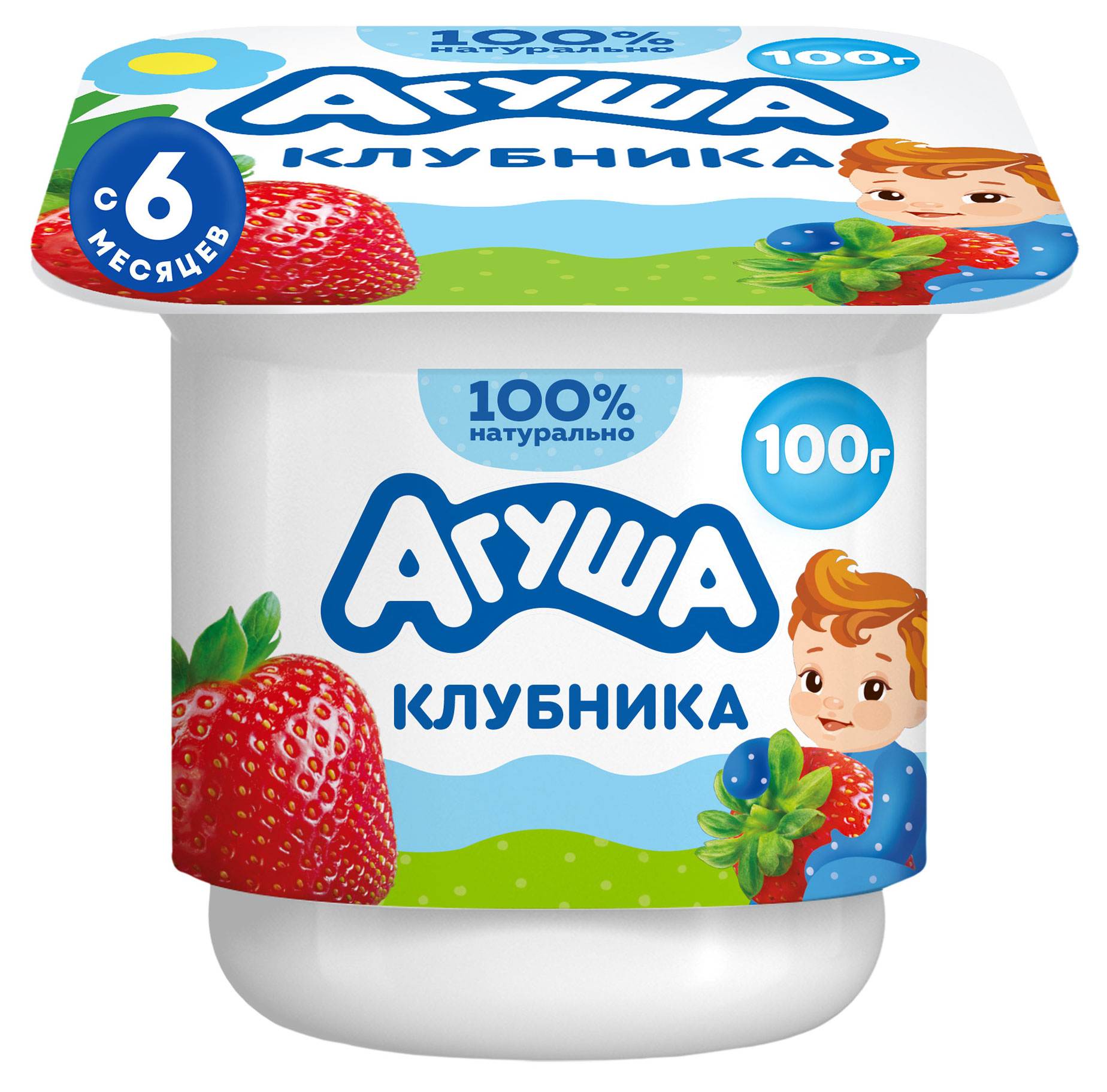 

Творог Агуша фруктовый с клубникой 3,9% БЗМЖ с 6 мес., 100 г
