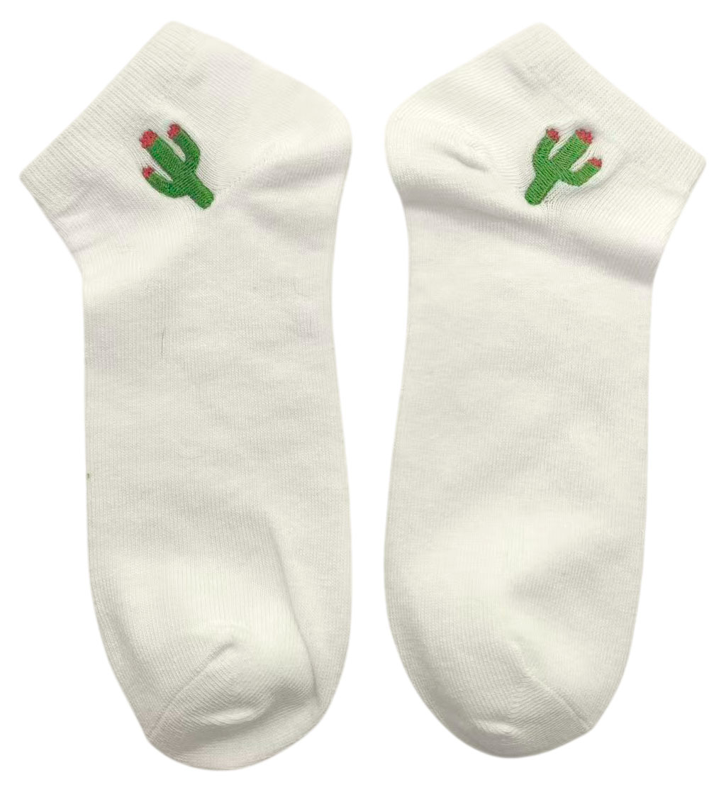 Изображение товара Носки женские укороченные белые, р 38-42