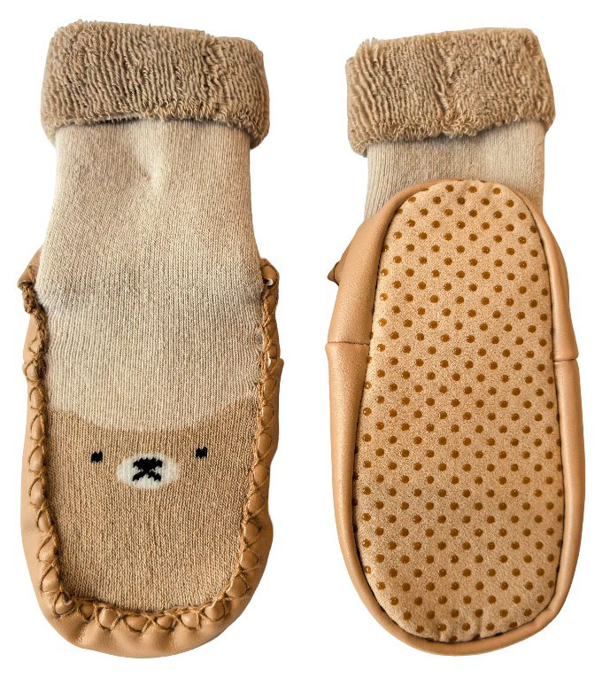 Изображение товара Носки детские InExtenso с подошвой бежевые, р.12/13-13/14