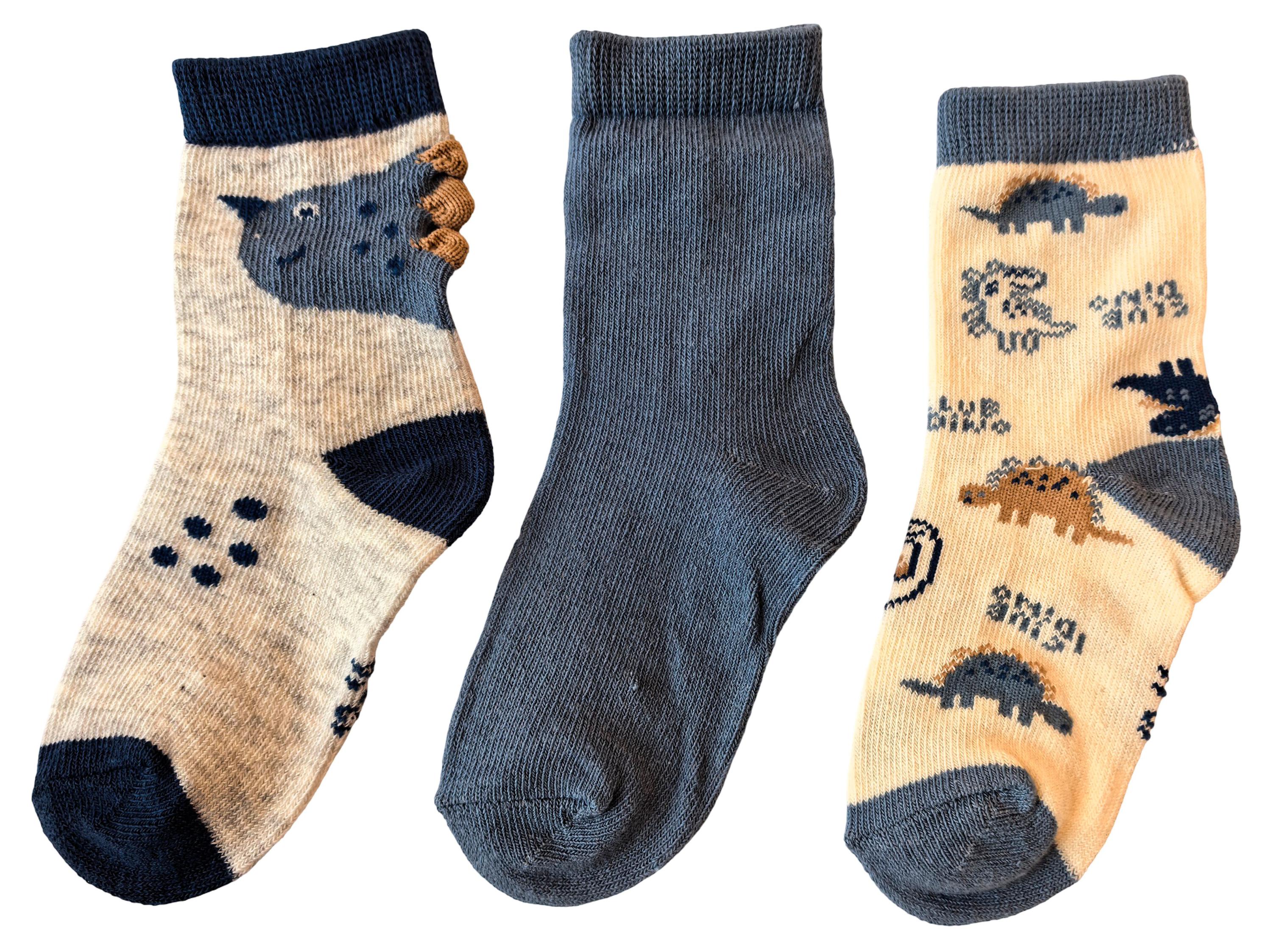 Изображение товара Носки детские InExtenso синие 3 пары, р.12/13-13/14