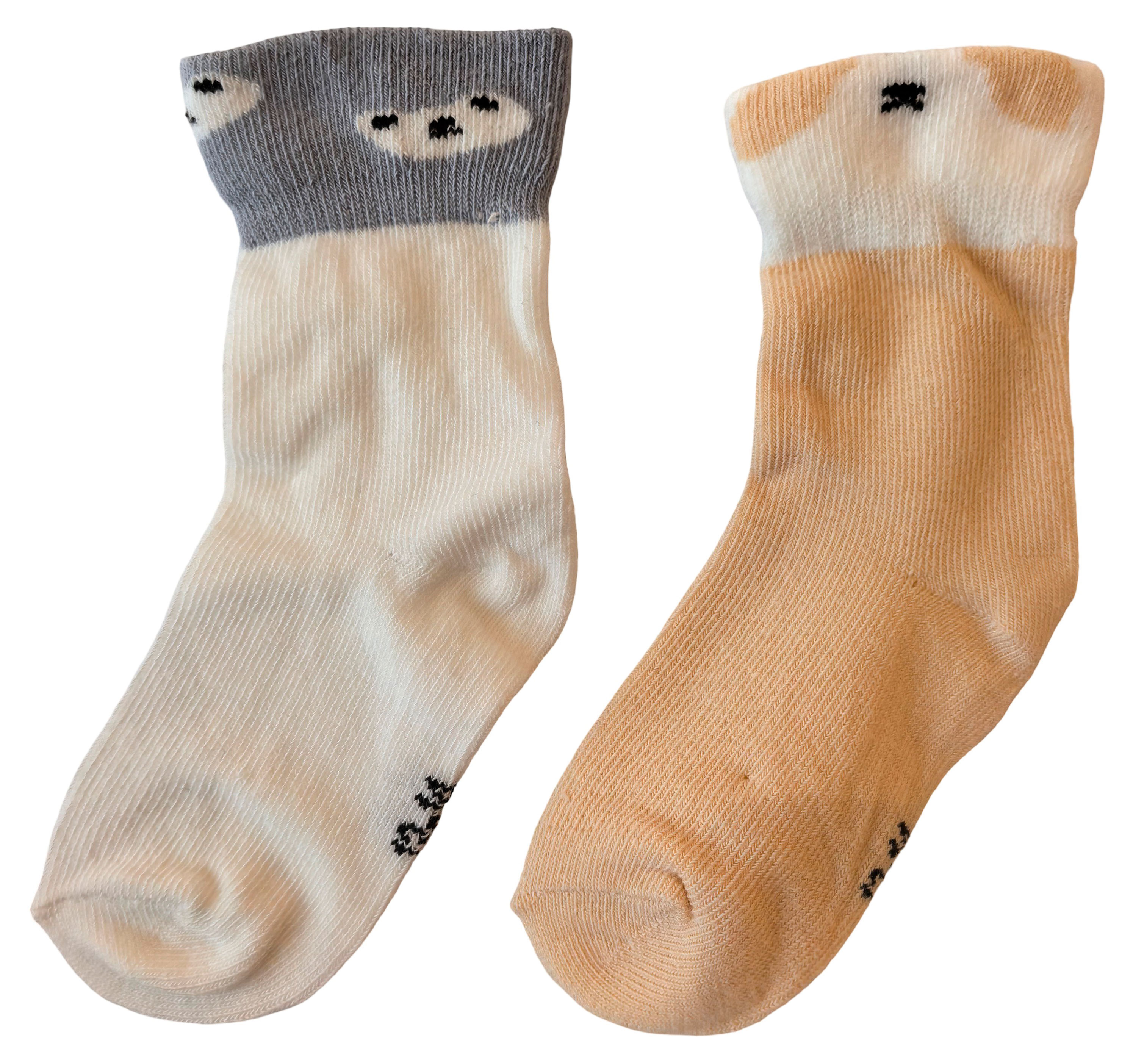 

Носки детские InExtenso бело-бежевые 2 пары, р.12/13-13/14