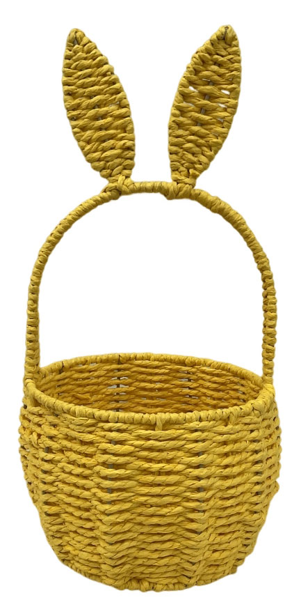 

Корзина Заяц желтая, 38х18 см