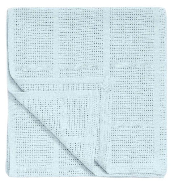 

Одеяло детское Mothercare ажурное голубое, 70х90 см