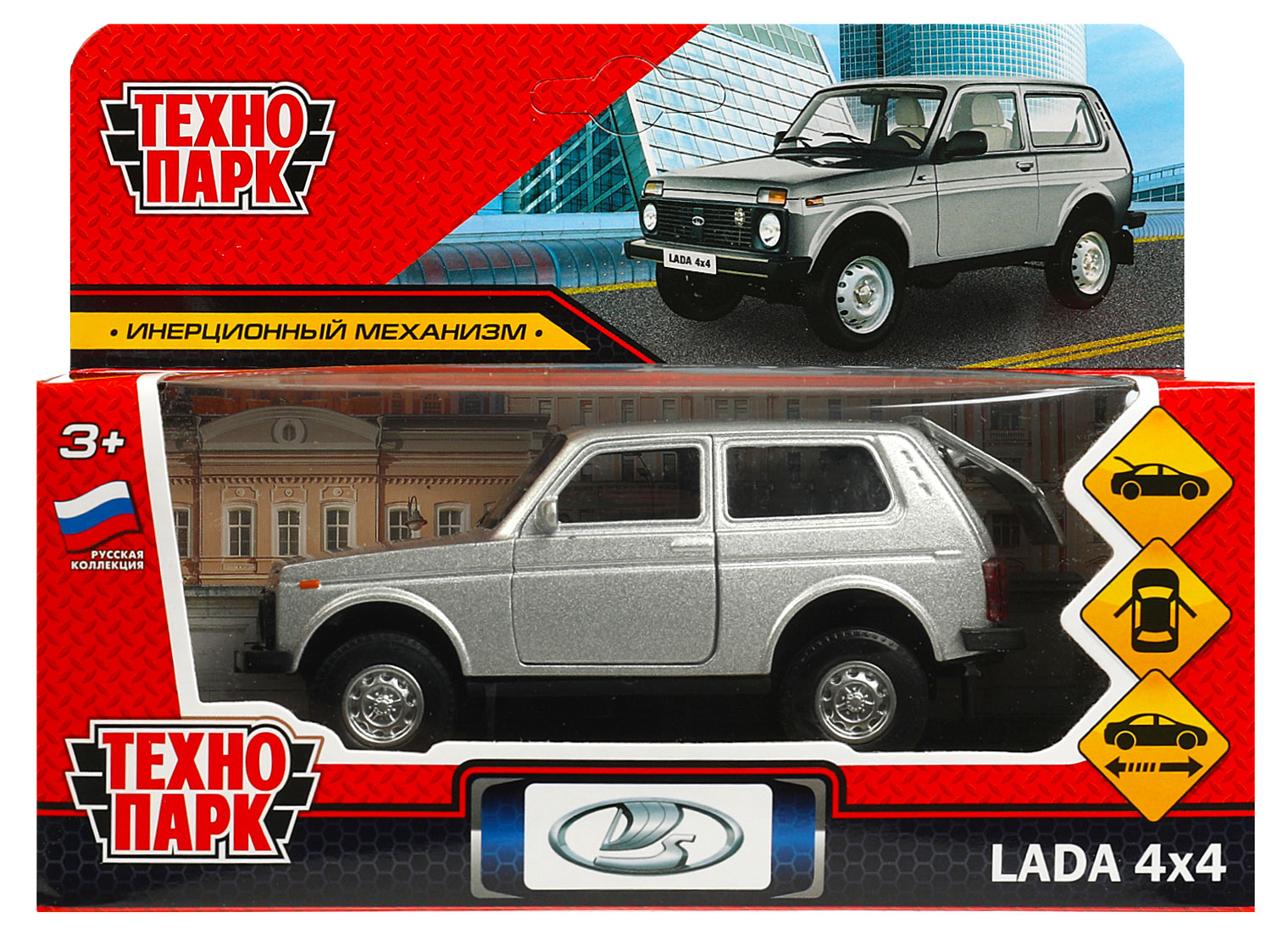 Изображение товара Машина металлическая «Технопарк» Lada 4x4 12 см, 1 шт в ассортименте