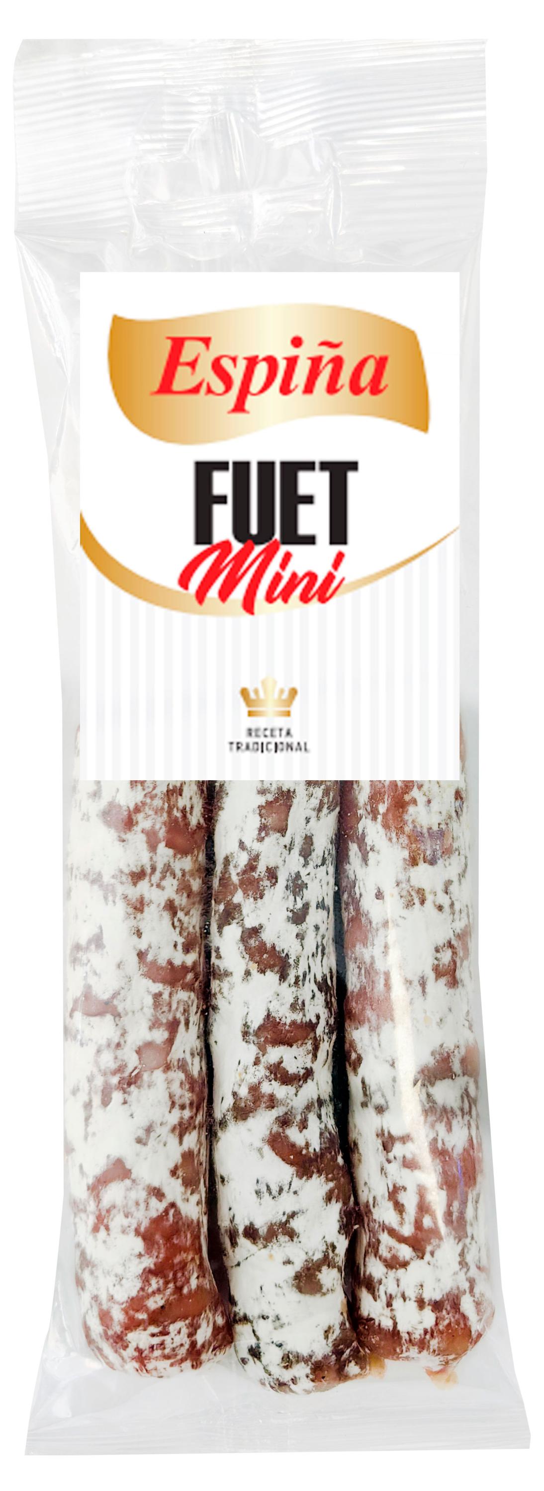 Изображение товара Мясные снеки Колбаски сыровяленые Espina Fuet Mini с плесенью 60 г
