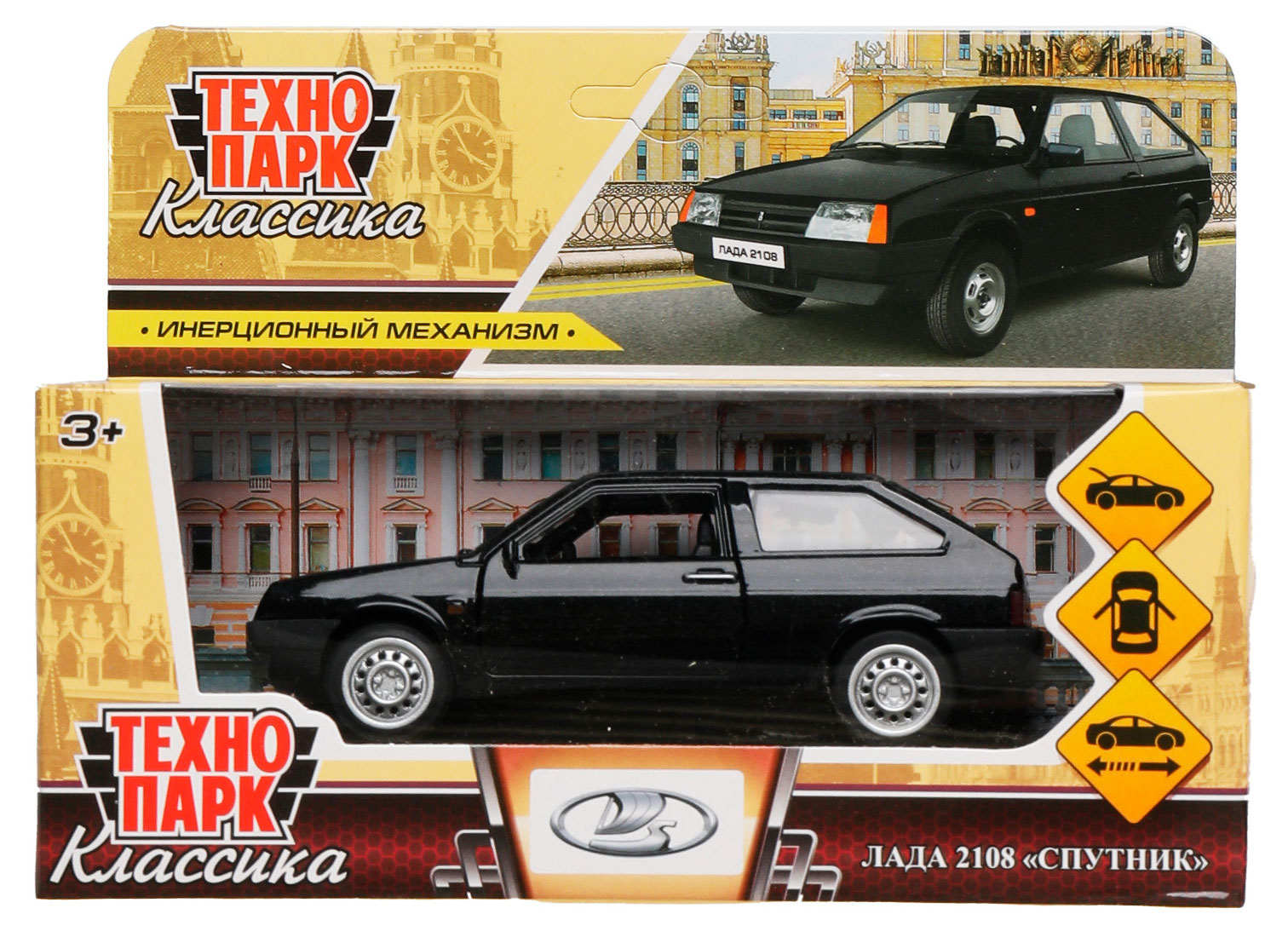 Изображение товара Машина металлическая «Технопарк» спутник, 1 шт в ассортименте