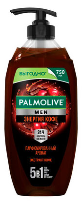 Изображение товара Гель для душа Palmolive Men Энергия кофе 5 в 1, Турция, 0.75 л