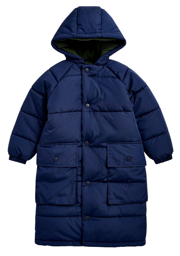 

Куртка для мальчика Mothercare удлиненная синяя, р.92-140