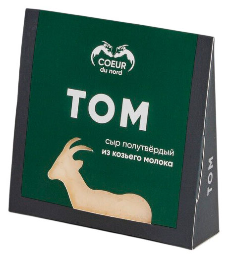 Изображение товара Сыр козий полутвердый Coeur du nord Том из козьего молока 45% БЗМЖ, 150 г