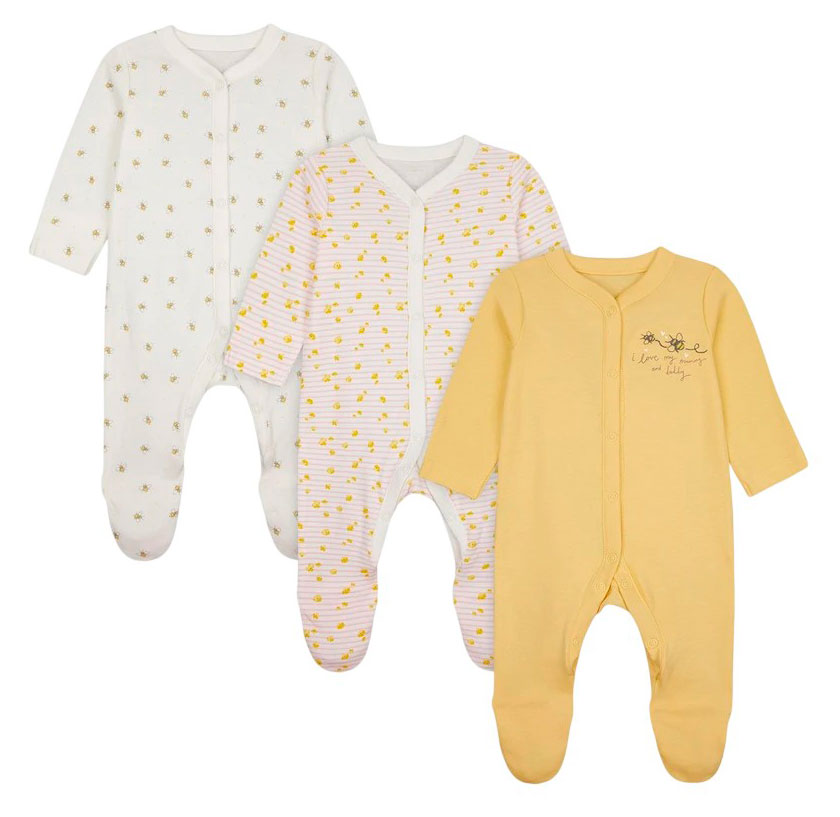 Изображение товара Комбинезоны для новорожденных Mothercare 3 шт, р.50-86