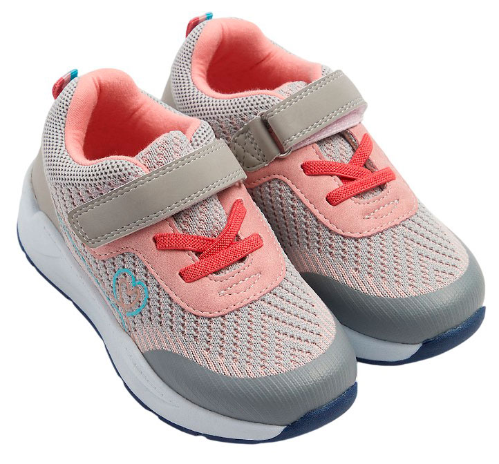 

Кроссовки для девочки Mothercare серо-розовые, р.23-34