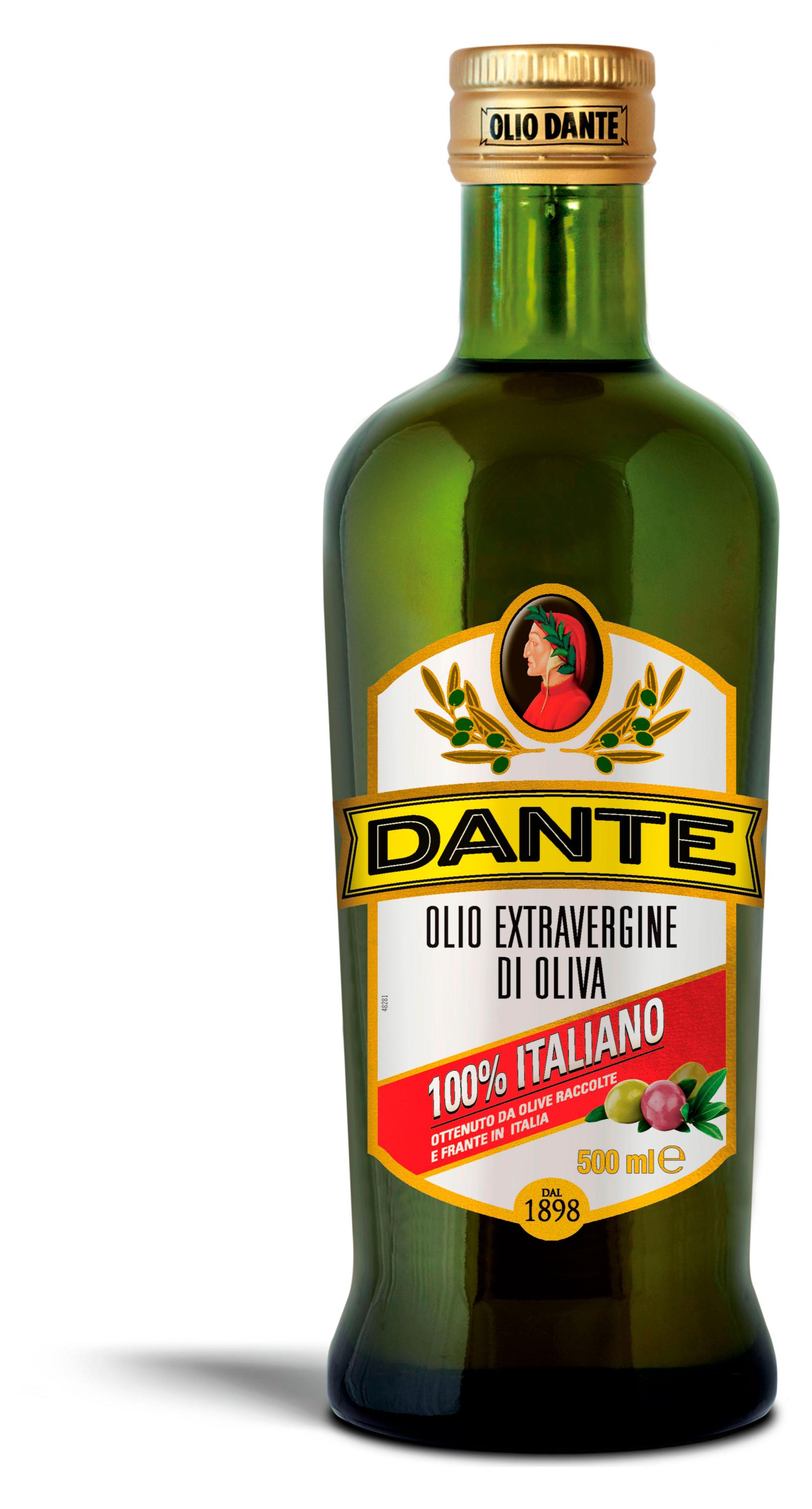 Изображение товара Масло оливковое Olio Dante Extra Virgin нерафинированное Италия, 500 мл