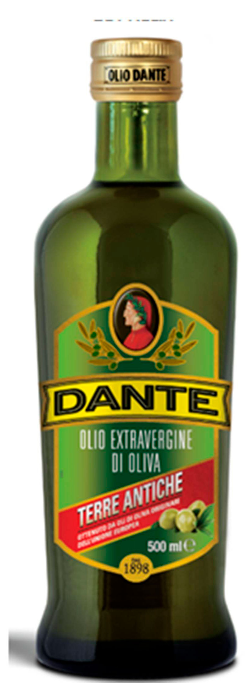 Изображение товара Масло оливковое Olio Dante Terre Antiche Extra Virgin 500 мл для салатов и жарки