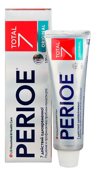 

Зубная паста Perioe Total 7 Original комплексного действия Корея, 120 г