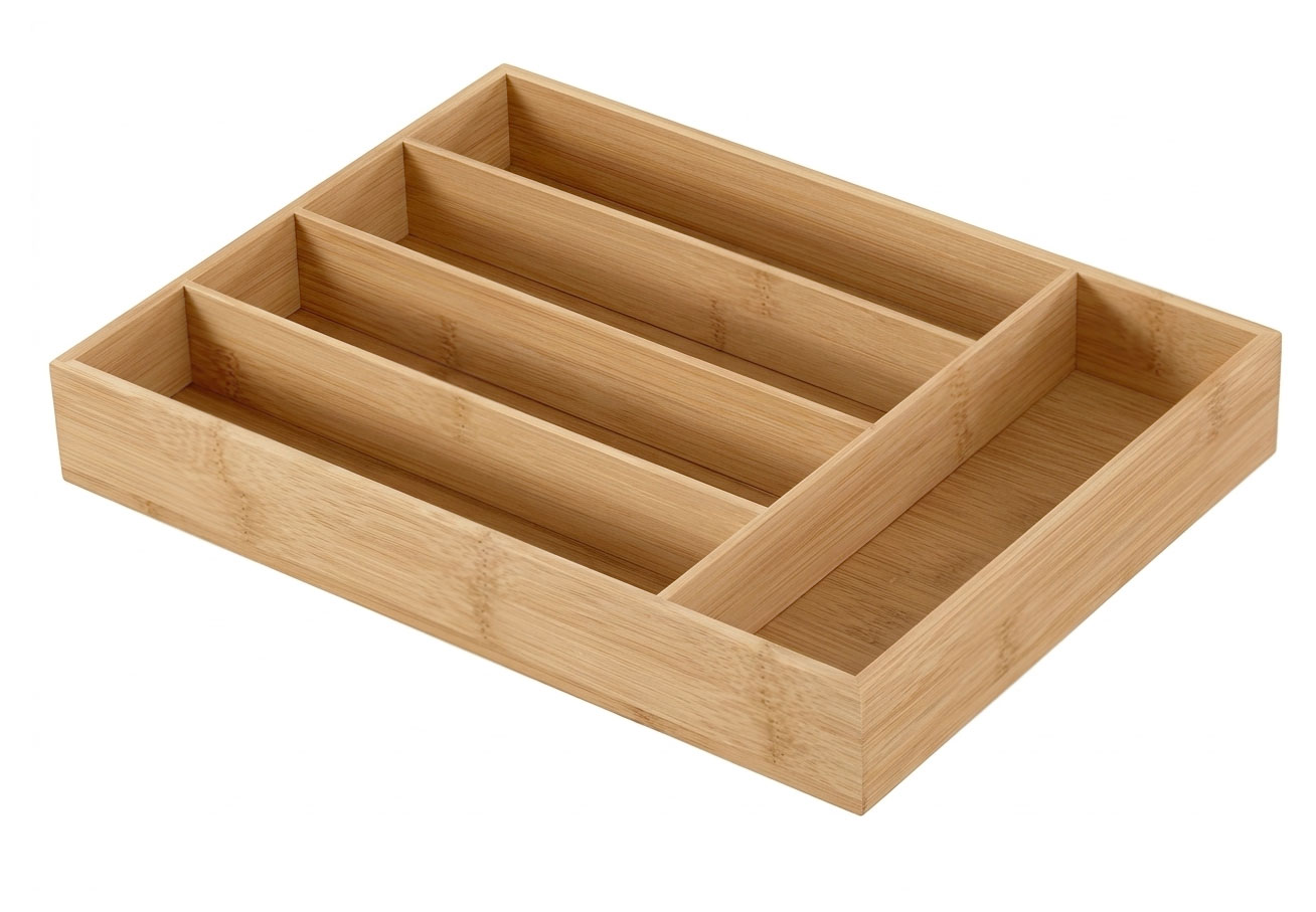 

Лоток для столовых приборов Actuel с пятью отсеками бамбук, 30х25 см