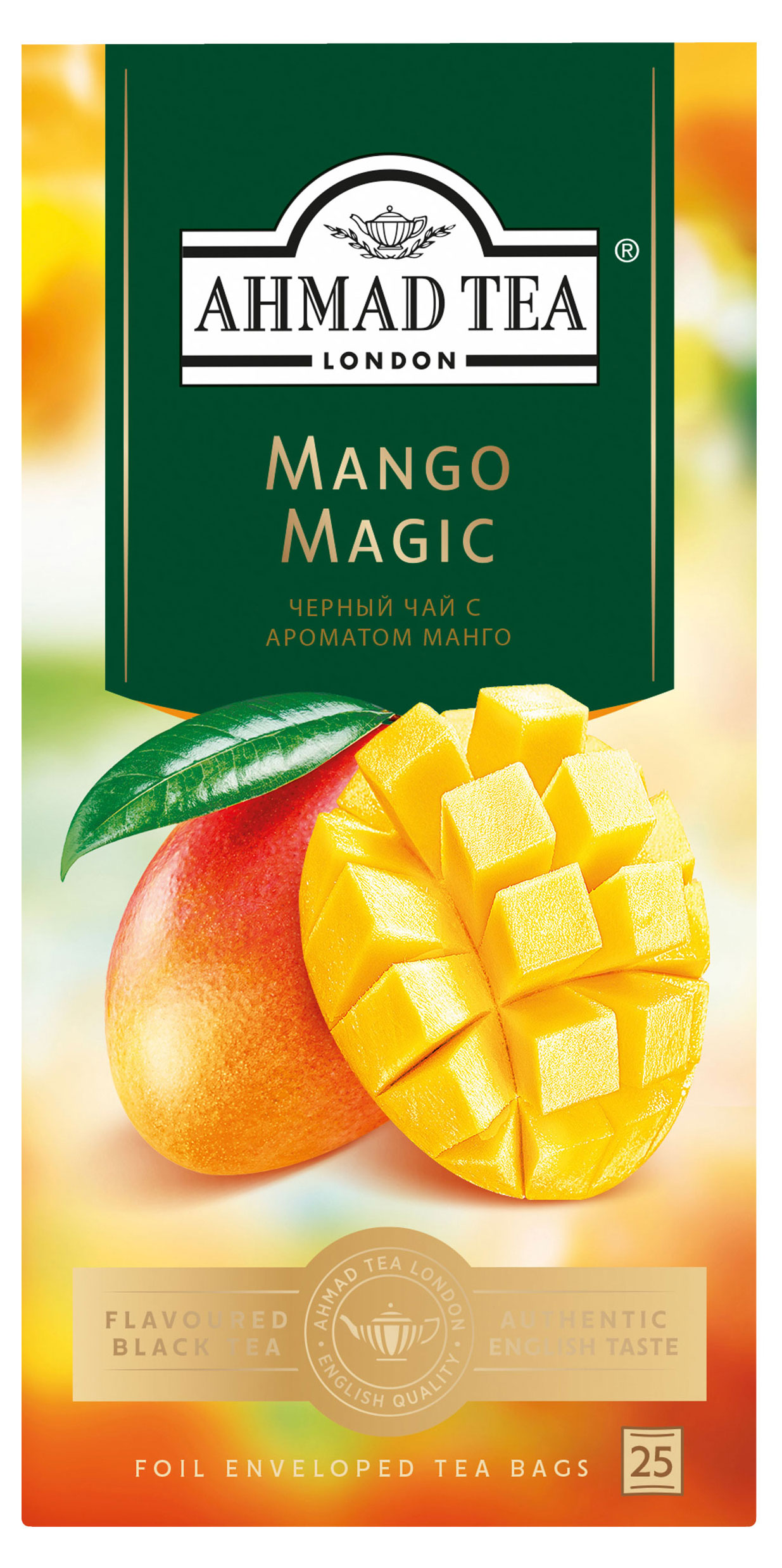 

Чай чёрный Ahmad Tea Магия Манго, 25x1,5 г