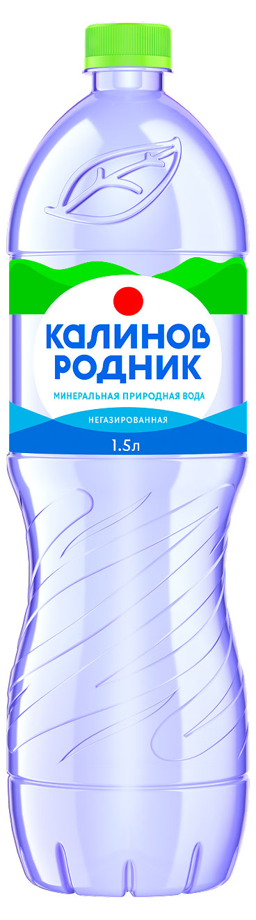 Изображение товара Минеральная вода Калино Родник негазированная 1,5 л экологичная и полезная