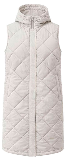 

Жилет женский InExtenso удлиненный с капюшоном светло-серый, р.S-XXL