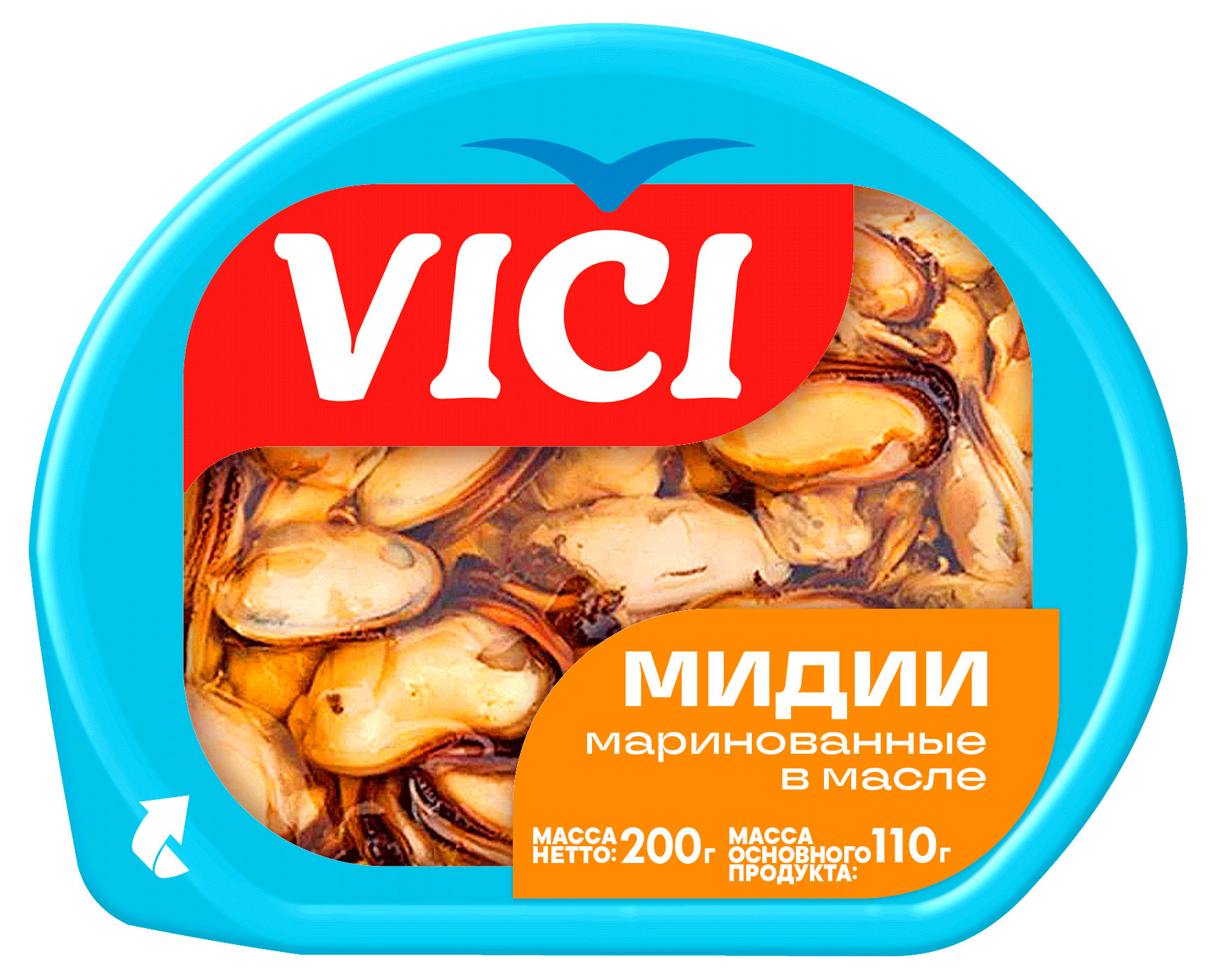 Изображение товара Мидии VICI маринованные в масле, 200 г