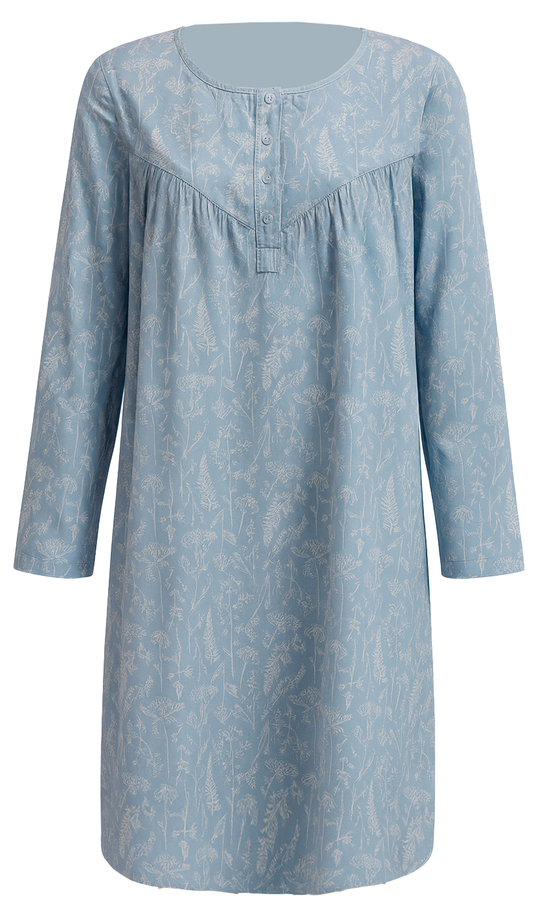 Изображение товара Сорочка InExtenso Светло-голубая 100% вискоза, размер L