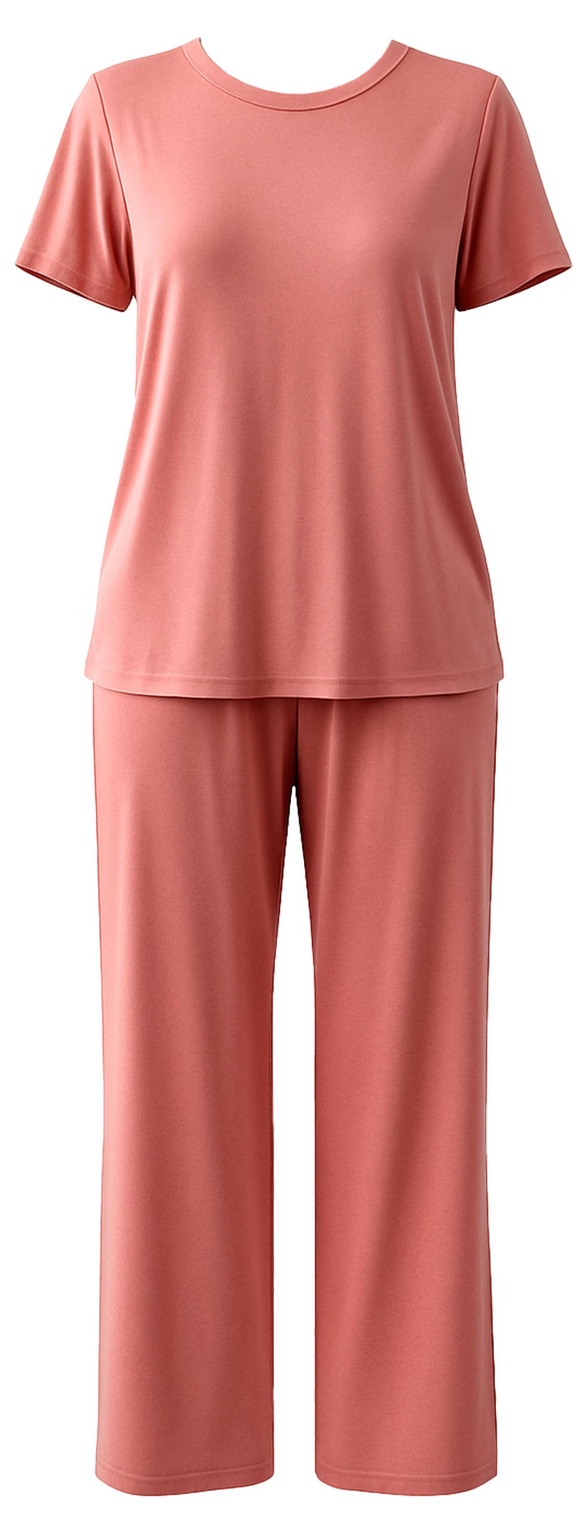 Изображение товара Пижама женская InExtenso с коротким рукавом розовая, р. S-XXL